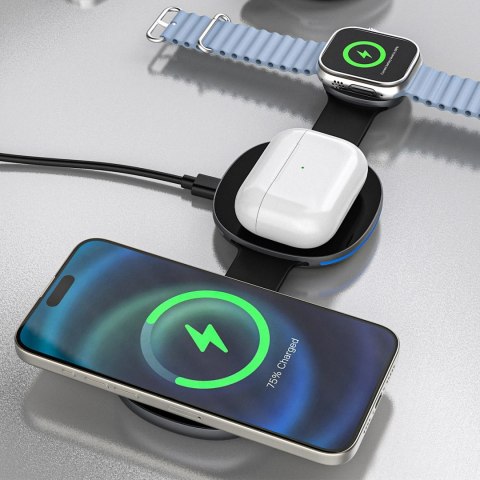 Dudao A11S 3-in-1 Wireless Charging Station black