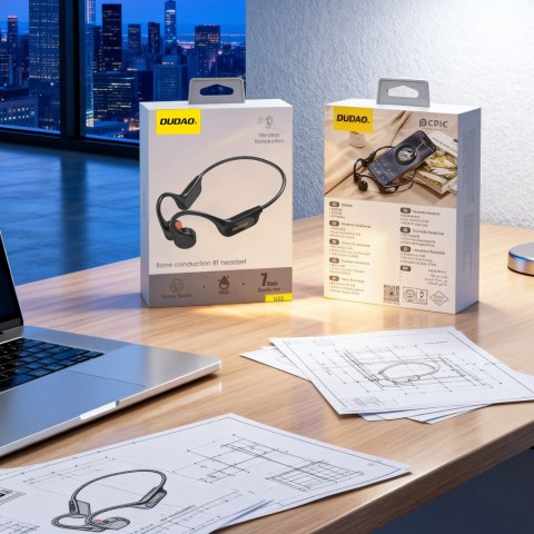 Dudao U22 bluetooth 5.2 Bone conduction headset black