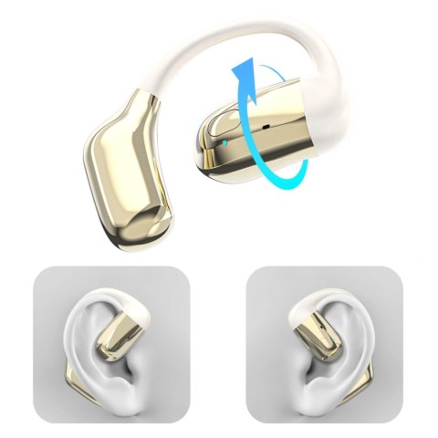 Dudao U4Pro Universal Bluetooth headset (Universal Fit for Both Ears) Beige