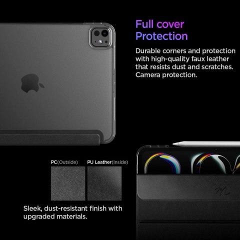 Etui Spigen Liquid Air Folio na iPad Pro 11" (2024) iPad Pro 11" (2025) - czarne