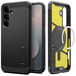 Etui Spigen Tough Armor Mag MagSafe na Samsung Galaxy S25 FE - czarno-żółte