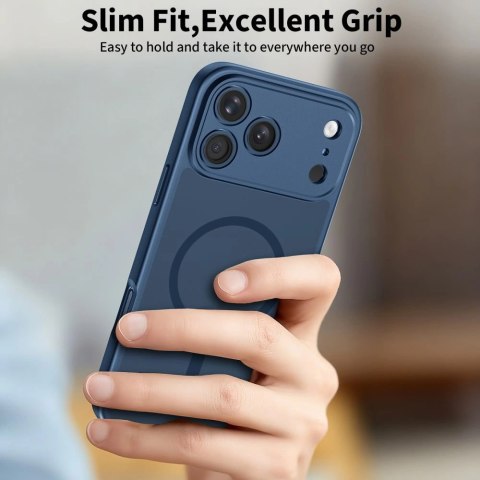 Etui Tech-Protect BasicMag MagSafe na iPhone 17 Pro - granatowe