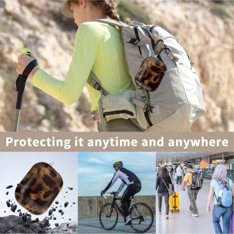 Etui Tech-Protect Lamano na AirPods Pro 1 / 2 - czarno-brązowe