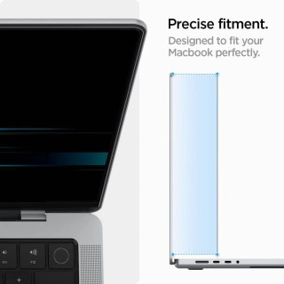 Folia prywatyzująca Spigen SafeView na MacBook Pro 14 (2021-2025)