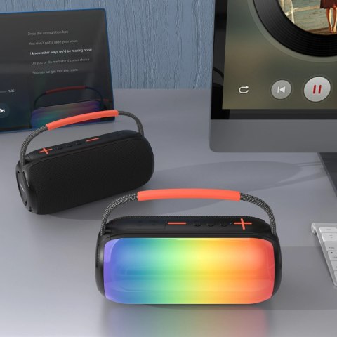 Głośnik bezprzewodowy Dudao Y21 podświetlany RGB Bluetooth 5.3 - czarny