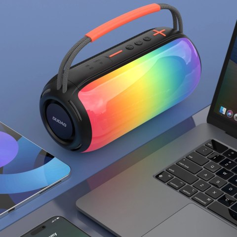 Głośnik bezprzewodowy Dudao Y21 podświetlany RGB Bluetooth 5.3 - czarny