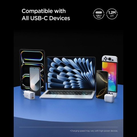 Kabel Spigen Essential EB24012CC USB-C / USB-C 240W 120cm - czarny