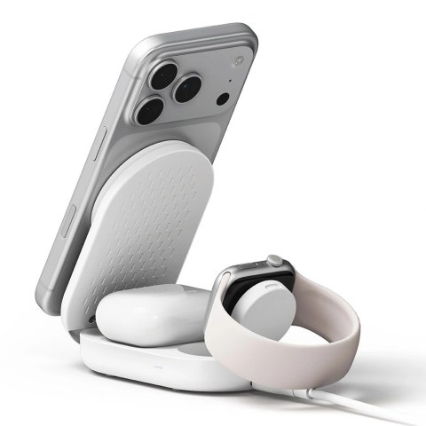 Ładowarka indukcyjna RINGKE QI2.2 25W 3w1 Magnetic MagSafe - biała