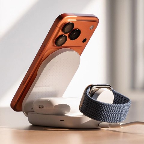 Ładowarka indukcyjna RINGKE QI2.2 25W 3w1 Magnetic MagSafe - biała