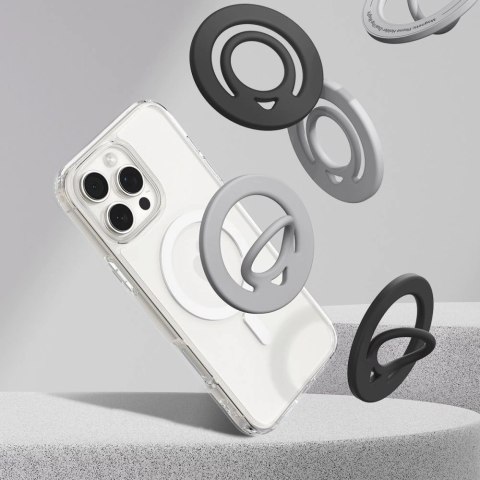 Pierścień magnetyczny Spigen Dual Pop Mag MagSafe na telefon - czarny