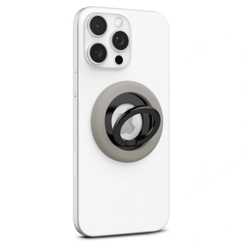 Pierścień magnetyczny Spigen Nano Pop MagSafe na telefon - szaro-czarny