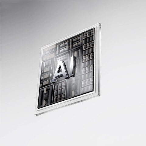 Powerbank Baseus EnerFill FC11 20000mAh 22.5W z wyświetlaczem cyfrowym i dwoma wbudowanymi kablami - beżowy