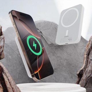 Powerbank Dudao K26 10000mAh 20W USB-A / USB-C / MagSafe - biały