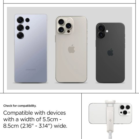 Selfie stick Spigen S541W Bluetooth - biały