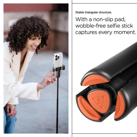 Selfie stick Spigen S541W Bluetooth - czarny