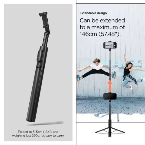 Selfie stick Spigen S541W Bluetooth - czarny