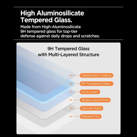 Szkło hartowane Spigen Glas.tR AlignMaster Slim 3-Pack na iPhone 17