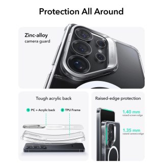 Etui ESR Classic Hybrid Kickstand MagSafe na Samsung Galaxy S26 Ultra - przezroczyste