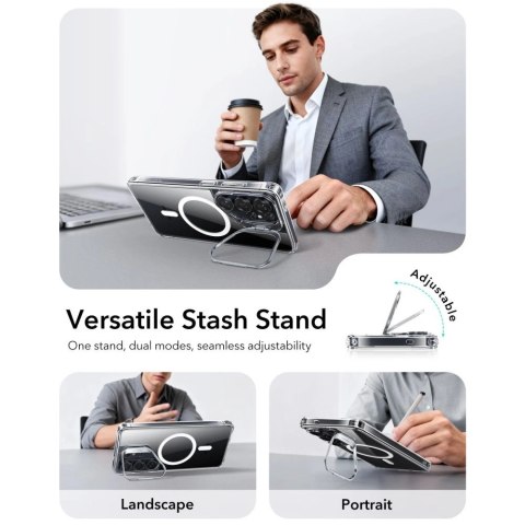 Etui ESR Classic Hybrid Kickstand MagSafe na Samsung Galaxy S26 Ultra - przezroczyste
