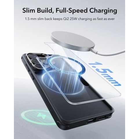 Etui ESR Classic Hybrid Kickstand MagSafe na Samsung Galaxy S26 Ultra - przezroczysto-czarne