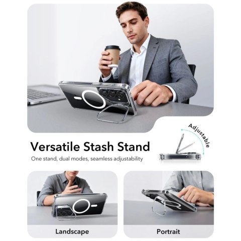 Etui ESR Classic Hybrid Kickstand MagSafe na Samsung Galaxy S26+ - przezroczyste
