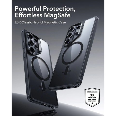 Etui ESR Classic Hybrid MagSafe na Samsung Galaxy S26 Ultra - przezroczysto-czarne