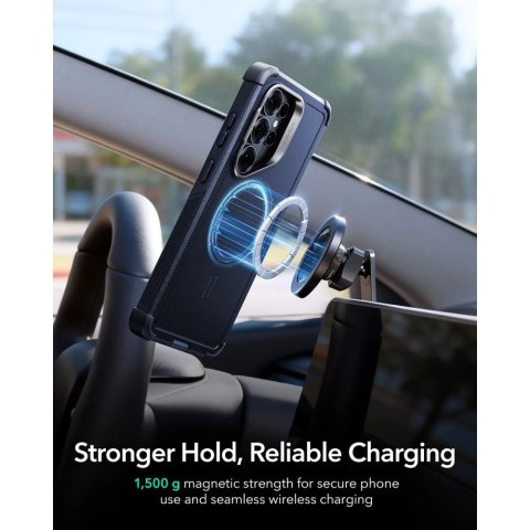 Etui ESR Cyber Tough Kickstand MagSafe na Samsung Galaxy S26 Ultra - granatowe