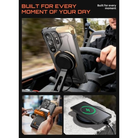 Etui Supcase UB Grip Mag MagSafe na Samsung Galaxy S26 Ultra - czarno-brązowe