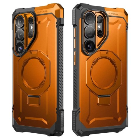 Etui Supcase UB Grip Mag MagSafe na Samsung Galaxy S26 Ultra - pomarańczowo-czarne