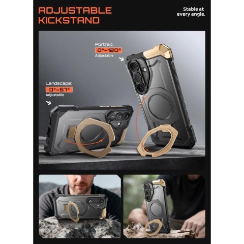 Etui Supcase UB Grip Mag MagSafe na Samsung Galaxy S26 - czarno-brązowy