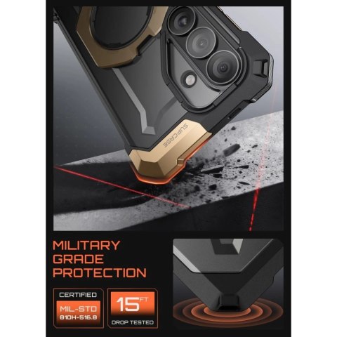 Etui Supcase UB Grip Mag MagSafe na Samsung Galaxy S26 - czarno-brązowy
