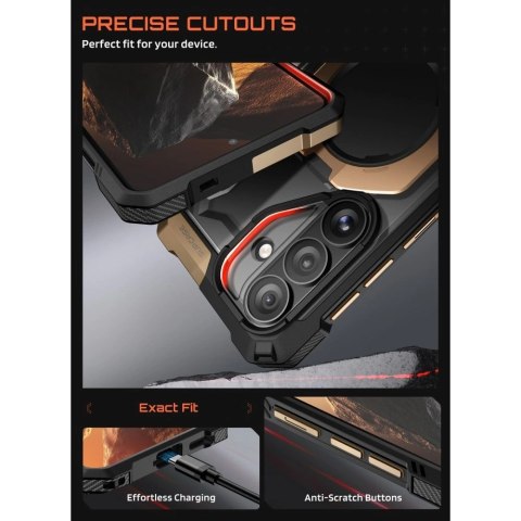 Etui Supcase UB Grip Mag MagSafe na Samsung Galaxy S26 - czarno-brązowy