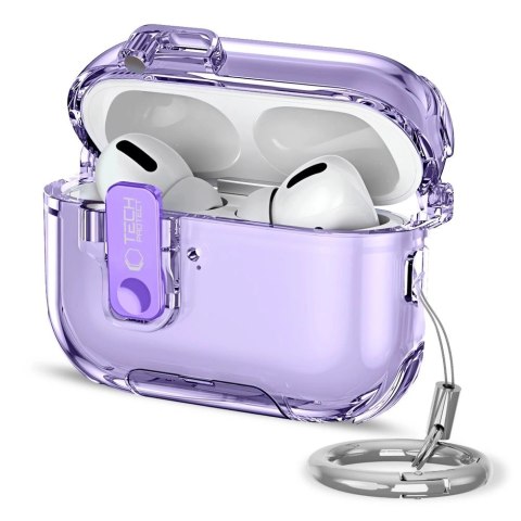 Etui Tech-Protect Bounce Pro na AirPods Pro 3 - fioletowe