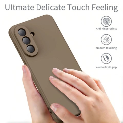 Etui Tech-Protect Icon na Samsung Galaxy A37 5G - brązowe