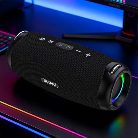 Głośnik bezprzewodowy Dudao Y21Pro podświetlany RGB Bluetooth 5.3 - czarny