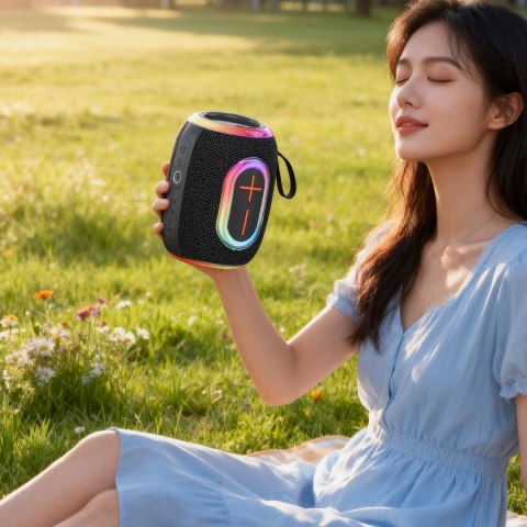 Głośnik bezprzewodowy Dudao Y22 podświetlany RGB Bluetooth 5.3 - czarny