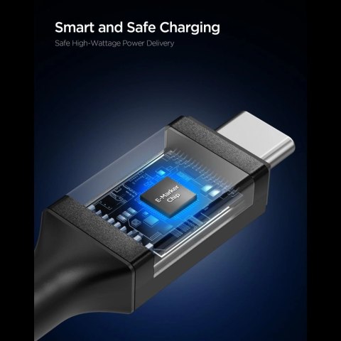 Kabel Spigen Essential EB10015CC USB-C / USB-C 100W 150cm - czarny