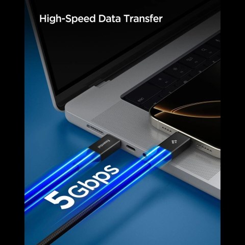 Kabel Spigen Essential EB10015CC USB-C / USB-C 100W 150cm - czarny