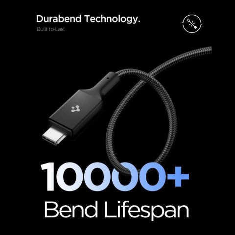 Kabel Spigen Essential EB24015CC USB-C / USB-C 240W 150cm - czarny
