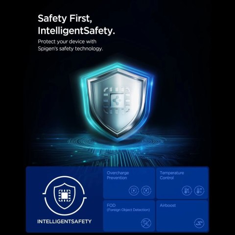 Ładowarka bezprzewodowa magnetyczna Spigen Essential Qi2.2 25W 3in1 MagSafe - czarna