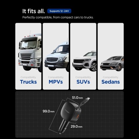 Ładowarka samochodowa Spigen EV603BT 60W - czarna