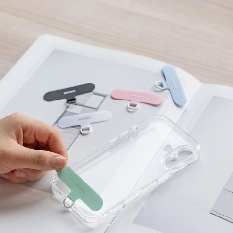 Smycz do telefonu Ringke Holder & Puffer Hand Strap - różowa