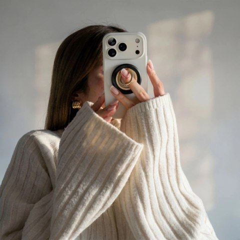 Uchwyt magnetyczny Tech-Protect MMR700 Lamano MagSafe na telefon - czarno-złoty