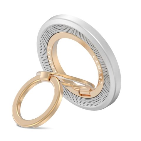 Uchwyt magnetyczny Tech-Protect MMR700 Lamano MagSafe na telefon - szaro-złoty