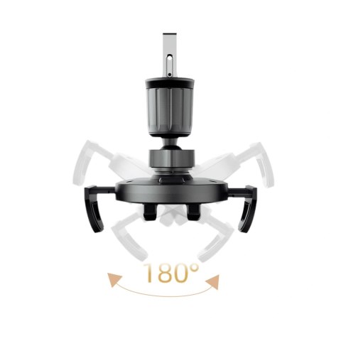 Uchwyt na smartfona Dudao F2+ na kratkę nawiewu zaciskowy - czarny