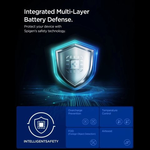 Uchwyt samochodowy do kratki nawiewu Spigen EV15MAQ Essential Qi2 MagSafe - czarny