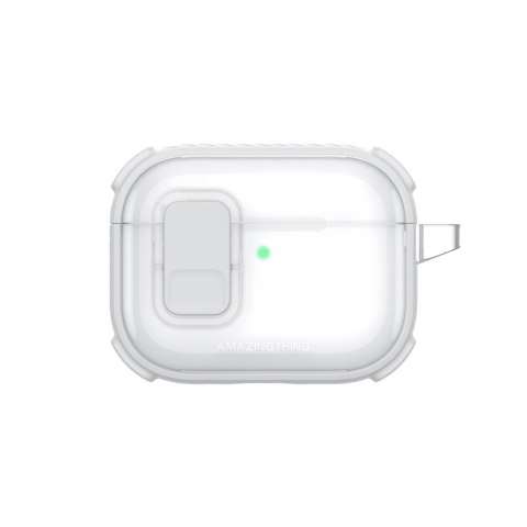Etui AMAZINGTHING Titan Pro Mag Case Clear do AirPods Pro 3 - białe
