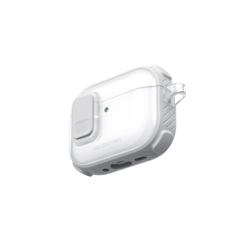 Etui AMAZINGTHING Titan Pro Mag Case Clear do AirPods Pro 3 - białe