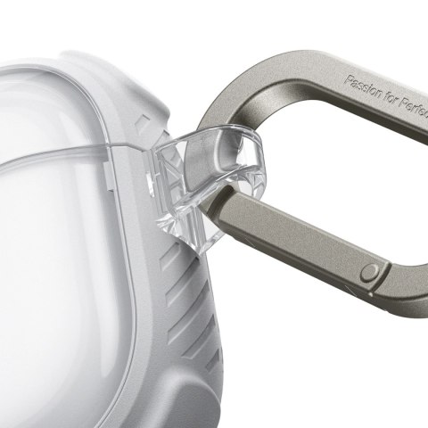 Etui AMAZINGTHING Titan Pro Mag Case Clear do AirPods Pro 3 - białe