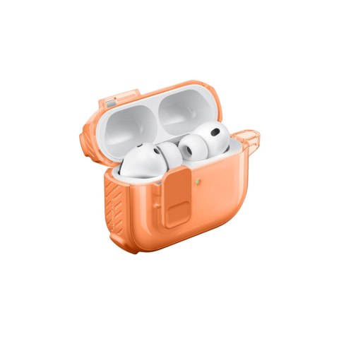 Etui AMAZINGTHING Titan Pro Mag Case Clear do AirPods Pro 3 - pomarańczowe
